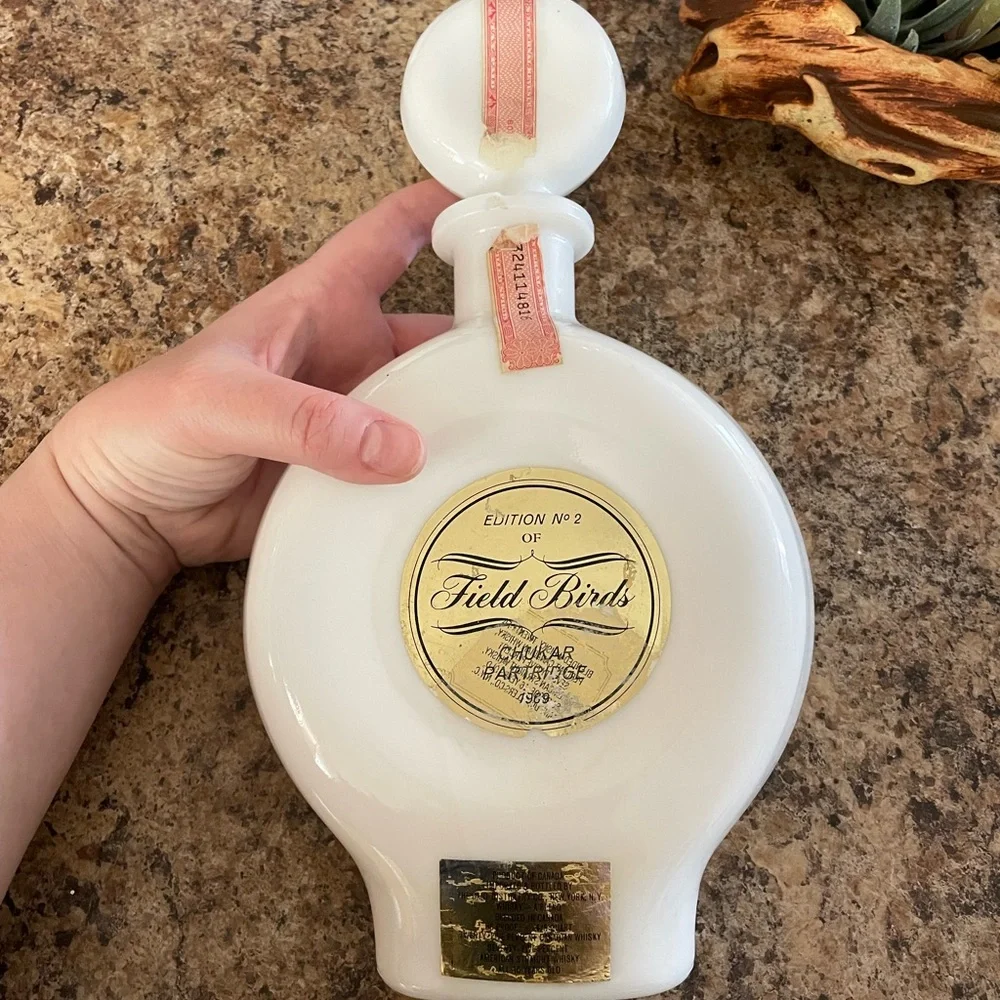 Vintage Field Birds Decanter